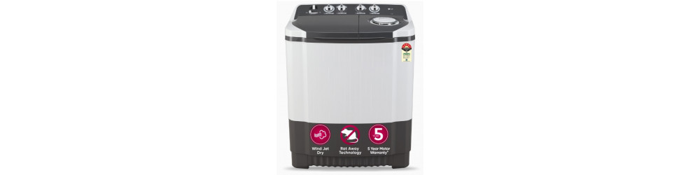 Washing Machine: LG 7Kg Wind Jet Dry Semi-Automatic  Rs.10915 to Rs.11490